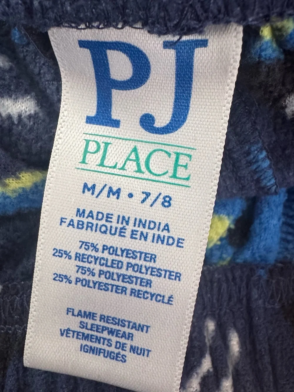 The Children's Place Boys Fleece Pajama Pants Bundle Lot of 4 Size 7/8